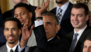 Obama scheint motiviert! Ob ihn diese Bewegung irgendwann zum "Splash President" macht?