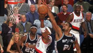 Platz 5: Tim Duncan - 3.020 Blocks in 1.392 Spielen - Spurs