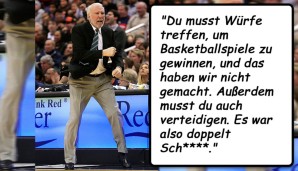 "Du musst Würfe treffen, um Basketballspiele zu gewinnen, und das haben wir nicht gemacht. Außerdem musst du auch verteidigen. Es war also doppelt Sch****."