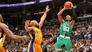Platz 15: Ray Allen - 8 Dreier (bei 11 Versuchen) - Celtics vs. Lakers 2010, Game 2
