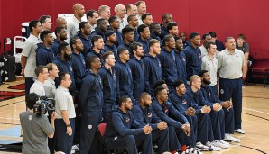 Trotz vieler prominenter Absagen hat US-Coach Mike Krzyzewski wieder ein schlagkräftiges Team für die Olympischen Spiele in Rio beisammen. Diese zwölf NBA-Stars bilden das Team USA 2016