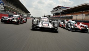 Audi, Porsche und Toyota kämpfen bei den 24 Stunden von Le Mans in der Königsklasse LMP1 gegeneinander