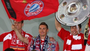 Mit den Bayern gewann er endlich Titel: 2008 und 2010 gab es das Double. Allerdings schoss er an der Isar nicht mehr so viele Tore wie zuvor