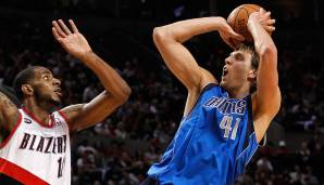 Dirk Nowitzki (Dallas Mavericks, 1998 bis heute): 20 Saisons. Erfolge: NBA Champion (2011), Finals-MVP (2011), MVP (2007), 13x All-Star (2002-2012, 2014, 2015)