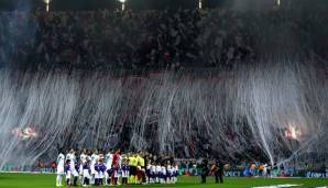Europapokal-Abende bei der Eintracht ohne Choreos? Schon gar nicht mehr vorstellbar! Auch gegen Olympique Marseille tischten die Hessen wieder auf.