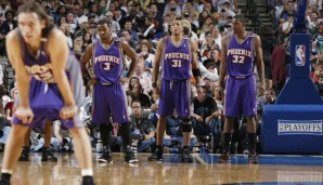 PLATZ 5: Nochmal die Phoenix Suns! Steve Nash, Shawn Marion, Amar'e Stoudemire und Co. spielten spektakulären Basketball. Am 7. Dezember 2006 besiegten sie die New Jersey Nets mit 161:157 (318) nach zweifacher Verlängerung.
