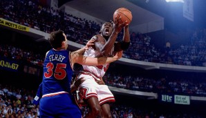 Platz 2: MICHAEL JORDAN - 173 Spiele mit mindestens 40 Punkten zwischen 1984 und 2003 - Karrierebestwert: 69 Punkte gegen die Cleveland Cavaliers am 28. März 1990