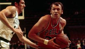 Platz 16: BILLY CUNNINGHAM (Philadelphia 76ers) mit 41 Punkten im Jahr 1969 gegen die Baltimore Bullets