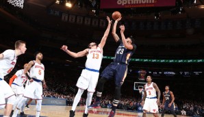 Platz 14: Anthony Davis (Pelicans). Am 10. Januar eroberte AD den Madison Square Garden und schoss die Knicks mit 40 Punkten (14/22 FG), 18 Rebounds und 4 Blocks aus der Halle. ESPN-Rating: 75,1