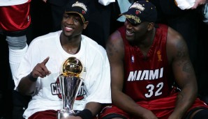 Seine Punkte in den letzten vier Spielen? 42, 36, 43 und 36 – der Finals-MVP-Award war Formsache. Mit 24 Jahren war Wade erstmals Champion!