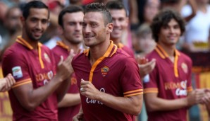 Francesco Totti und seine Roma zeichnen für den Rekord in der Serie A verantwortlich. Mit 10 Siegen starteten die Hauptstädter in die Saison 2013/14