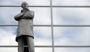 Sir Alex Ferguson: Der wichtigste Trainer in der Klubgeschichte von Manchester United hat ebenfalls seinen Platz vor dem Theater der Träume. In knapp 27 Jahren und 1500 Pflichtspielen gewann "Fergie" mit dem Verein 38 Titel,