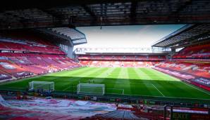 Anfield ist das legendäre Stadion des FC Liverpool - es fasst 54.074 Personen.