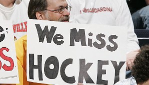 SEPTEMBER: Wegen des Lockouts der NHL müssen die Eishockey-Fans in den Staaten das ganze zweite Halbjahr auf ihren Lieblingssport verzichten