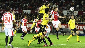 Auch der FC Sevilla war schon zu Gast in Dortmund. In der Gruppenphase des UEFA-Pokals gewinnen die Spanier im Signal Iduna Park mit 1:0