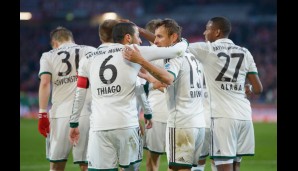 Die Münchner gingen mit einem souveränen 2:0 in die Halbzeit