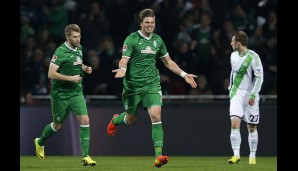 Werder zurück: Sebastian Prödl sorgte für den Anschluss. Sein Jubel sah eher schmerzhaft aus..
