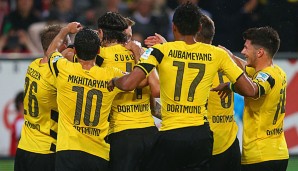Nur drei Minuten später jubelten die Dortmunder erneut, nachdem Sokratis nach einer Ecke zum 2:0 einköpfte