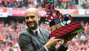 Was das Abschiedgeschenk des FC Bayern für Rekordtrainer Guardiola aussagt? Gute Frage!