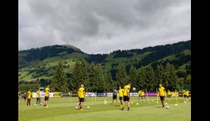 Den BVB zog's zum Trainingsauftakt ins idyllische Kirchberg in Tirol