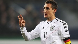 Platz 2: Miroslav Klose mit 137 Einsätzen von März 2001 bis Juli 2014