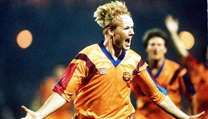 Den ersten Triumph im Landesmeister-Cup holte Barca 1992 gegen Sampdoria Genua. Ronald Koeman traf per Freistoß-Hammer