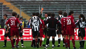 Stadtrivalen unter sich: Im Derby zwischen Juventus Turin und dem FC Turin ging es stets heiß her...