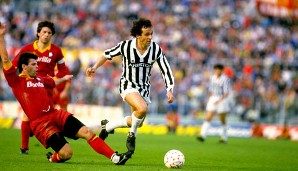 Das französische Mittelfeldass Michel Platini (r.) war in den 80er-Jahren einer der großen Stars in Europa. Für Juve bestritt er 147 Spiele (68 Tore)