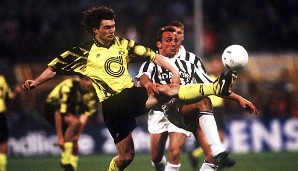 Auch ein Deutscher spielte sich in dieser Zeit in die Herzen der Juve-Fans: Jürgen Kohler verteidigte von 1991-1995 für die Weiß-Schwarzen...