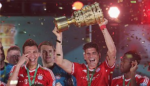 Mit dem Triple verabschiedete sich Mario Gomez aus München. Im DFB-Pokal-Finale traf er zum Abschluss doppelt