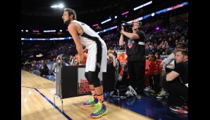 2014 in New Orleans: Marco Belinelli (San Antonio Spurs), 24 Punkte im Finalstechen