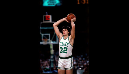 Defensivspezialist Kevin McHale spielte zwischen 1980 und 1993 für die Boston Celtics. Zusammen mit Larry Bird holte er drei Titel, seit 1999 ist er ein Hall-of-Famer