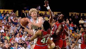 Boston Celtics (1) – Philadelphia 76ers (3), Conference Finals 1981: Beide Teams gewannen 62 Spiele in der Regular Season. Philly lag bereits mit 3-1 vorne, aber am Ende setzte sich der spätere Meister dank Larry Bird durch.