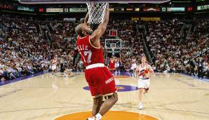 Phoenix Suns (2) – Houston Rockets (6), Conference Semifinals 1995: Nach einer schwachen Regular Season verbiss sich Meister Houston in die Playoffs. Mario Elies “Kiss of Death” besiegelte in Spiel 7 das Aus der Suns nach 3-1-Führung