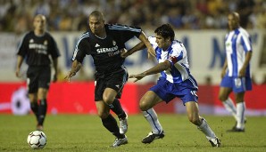 Viele Jahre später war er einer der Stars: Der dreifache Weltfußballer Ronaldo (2.v.l.) wechselte 2002 von Inter Mailand nach Madrid...