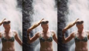 Justine Dufour-Lapointe (CAN, Ski Freestyle): Ob in den Bergen oder im Dschungel vor einem Wasserfall, Justine Dufour-Lapointe ist und bleibt ein Blickfang