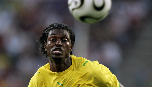 STURM: Emmanuel Adebayor, 25, Togo, eine WM-Teilnahme, 25 Mio. Euro Marktwert. Adebayor war dreieinhalb Jahre beim FC Arsenal, ehe er im Sommer zu ManCity wechselte