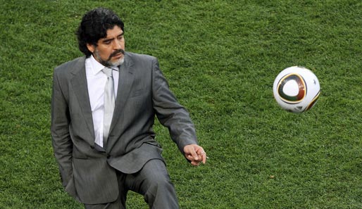 Der Ball ist immer noch Diego Armando Maradonas bester Freund