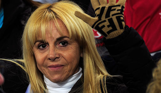 Unterstützung erhielt die Albiceleste auch von Maradonas Ex-Frau. Da kann ja eigentlich nichts mehr schief gehen