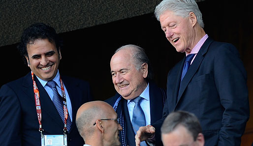 USA - Algerien 1:0: Die US-Boys haben hochrangige Unterstützung: Ex-Präsident Bill Clinton gibt sich die Ehre