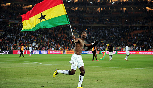 Aber auch Ghana jubelt! Nach der Niederlage Serbiens stehen auch die Afrikaner im Achtelfinale