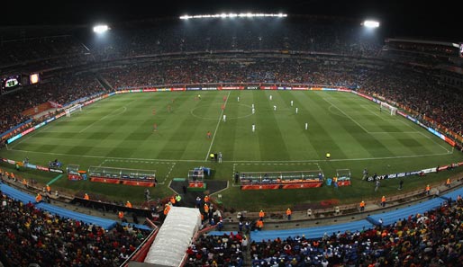 45.000 Zuschauer waren im Ellis Park Stadion inm Johannesburg zugegen und sorgten für ausgelassene Stimmung