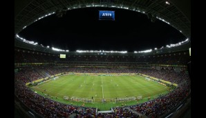 Arena Pernambuco (Recife); Fassungsvermögen: 43.136; Spiele: 4 Gruppenspiele, 1 Achtelfinale; Baumaßnahmen: Neubau