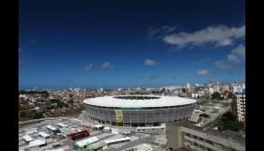 Arena Fonte Nova (Salvador da Bahia); Fassungsvermögen: 50.000; Spiele: 4 Gruppenspiele, 1 Achtelfinale, 1 Viertelfinale; Baumaßnahmen: Neubau an alter Stelle