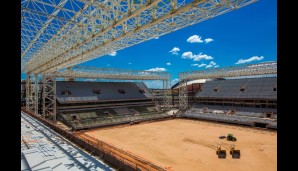 Arena Pantanal (Cuiaba); Fassungsvermögen: 43.600; Spiele: 4 Gruppenspiele; Baumaßnahmen: Neubau