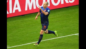 6. Arjen Robben - Niederlande - 3 Tore (Dritter Platz)