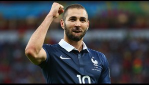 6. Karim Benzema - Frankreich - 3 Tore (Im Viertelfinale ausgeschieden)