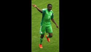 11. Ahmed Musa - Nigeria - 2 Tore (Im Achtelfinale ausgeschieden)