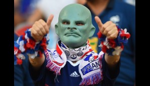 Während so mancher Fan der französischen Nationalmannschaft durchaus beängstigend wirken kann...