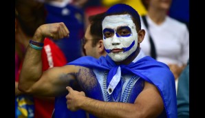 Bei Honduras ließen nur die Fans ihre Muskeln spielen. Das Team enttäuschte...